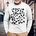 Spotted White With Black Polka Dots Dalmatian Long Sleeve T-Shirt Gifts for Old Men