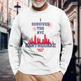 I Survived The Nyc Earthquake April 5Th 2024 Long Sleeve T-Shirt Gifts for Old Men