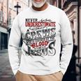 Underestimate Crews Family Name Long Sleeve T-Shirt Gifts for Old Men