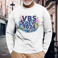 Vbs Crew 2024 Scuba Diving Underwater Vacation Bible School Long Sleeve T-Shirt Gifts for Old Men