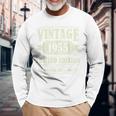 Vintage 1955 Limited Edition Bday 1955 Birthday Long Sleeve T-Shirt Gifts for Old Men