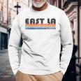 Vintage 1980S Style East Los Angeles CaLong Sleeve T-Shirt Gifts for Old Men