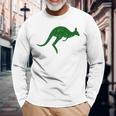 Vintage Kangaroo Australia Aussie Roo Kangaroo Long Sleeve T-Shirt Gifts for Old Men