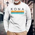 Vintage Kona Hawaii Retro Long Sleeve T-Shirt Gifts for Old Men