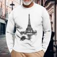 Vintage Paris Eiffel Tower Langarmshirts Geschenke für alte Männer