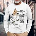 Wire Fox Terrier Dad Happy Fathers Day To My Amazing Daddy Long Sleeve T-Shirt Gifts for Old Men