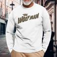 The Wolf Man Original In Brown Font Long Sleeve T-Shirt Gifts for Old Men