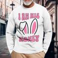 Women's Matching Couple Easter Wife I Am His Honey Long Sleeve T-Shirt Gifts for Old Men