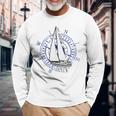 Yacht Fan Navy Compass Long Sleeve T-Shirt Gifts for Old Men