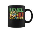 10 Year Old Gamer Gaming 10Th Birthday Level 10 Unlocked Coffee Mug