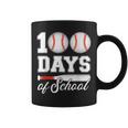 100 Days Of School For 100Th Day Baseball Student Or Teacher Coffee Mug