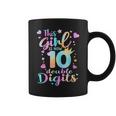 10Th Birthday This Girl Is Now 10 Double Digits Tie Dye Coffee Mug