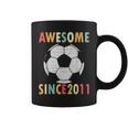 11Th Birthday Soccer Lover 11 Years Old Vintage Retro Coffee Mug