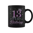 13 It's My Birthday Pink Crown Happy 13Th Birthday Girl Coffee Mug