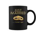 1St Wedding Anniversary Just Married 1 Year Ago Coffee Mug