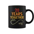 20 Años Juntos Sr & Señora Pareja Coincidencia 20 Aniversario Taza de café