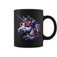 2024 Solar Eclipse Unicorn Wearing Solar Eclipse Glasses Coffee Mug