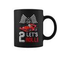 2Nd Birthday Race Car 2 Year Old Let's Roll Toddler Boy Coffee Mug