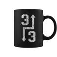 3 Up 3 Down Sports Baseball Softball Game Day Fan Coffee Mug