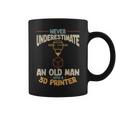3D Printing Never Underestimate An Old Man With A 3D Printer Coffee Mug