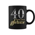 40 Years Of Service 40Th Employee Anniversary Appreciation Coffee Mug