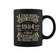 40Th Birthday 40 Years Old Vintage Legends Born In 1984 Coffee Mug