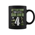 4Th Birthday Soldier 4 Year Old Military Themed Camo Boy Coffee Mug