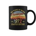 50 Year Old Vintage 1972 Limited Edition 50Th Birthday Coffee Mug