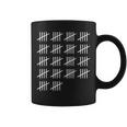 90 Years Old Tally Marks 90Th Birthday Coffee Mug