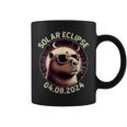 America Totality 40824 Retro Capybara Solar Eclipse 2024 Coffee Mug