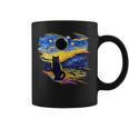America Totality Solar Eclipse 2024 Starry Night Van Gogh Coffee Mug