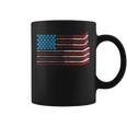 American Flag Patriotic 4Th Of July Hockey Coffee Mug