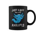 Animal Sólo Un Chico Que Ama Los Axolotls Salamandra Ajolote Taza de café