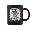 Apparently I Have An Attitude Who Knew Bleached Highland Cow Coffee Mug