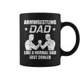 Armwrestling Dad Arm Wrestler Strength Sports Arm Wrestling Dad Coffee Mug