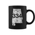 Auburn Dothan Selma Area Code 334 Alabama Coffee Mug