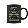 August 1981 40Th Birthday 40 Year Old Men Women Coffee Mug
