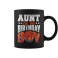 Aunt Basketball Birthday Boy Family Baller B-Day Party Coffee Mug