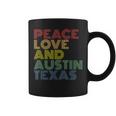 Austin Texas Peace Love Coffee Mug