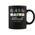 Autism Awareness Cat It's Ok To Be Different Autistic Coffee Mug