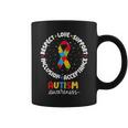 Autism Awareness Respect Love Support Acceptance Inclusion Coffee Mug