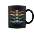 Aviation Airplane Flying Airline Colorful Enthusiast Pilot Coffee Mug