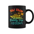 Aw Ship It's A Family Trip Cruise Vacation Beach 2024 Coffee Mug