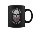 Awesome Dads Have Beards Bearded Skull Fathers Day Coffee Mug
