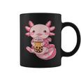 Axolotl Boba Tea Kawaii Cute Anime Lover Boy Kid Girls Coffee Mug