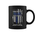 I Back The Blue For My Son Proud Dad Of A Police Officer Coffee Mug