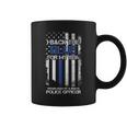 I Back The Blue For My Son Proud Mom Of A Police Officer Coffee Mug