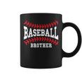 Baseball Brother Laces Little League Big Bro Matching Family Coffee Mug