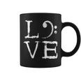 Bass Clef Creepy Love Bass Guitar Player Bass Guitarist Coffee Mug