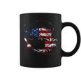 Bass Fishing Fish American Flag Patriotic Fourth Of July Coffee Mug